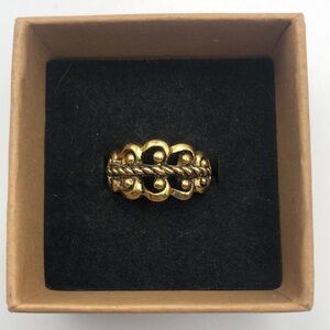 Vintage Avon Goldtone Classic Rope Ring